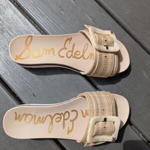 Sam Edelman Women's Tan Slide Sandals